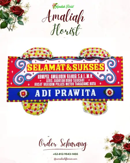 Papan Bunga Ucapan Selamat Sirahan